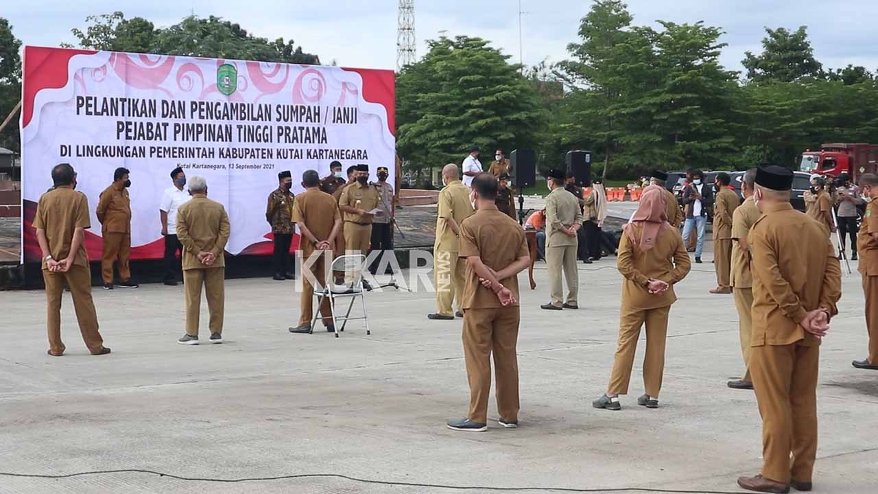 Bupati dan Wabup Kukar Mutasi 9 PPTP di Kawasan CBD Tenggarong