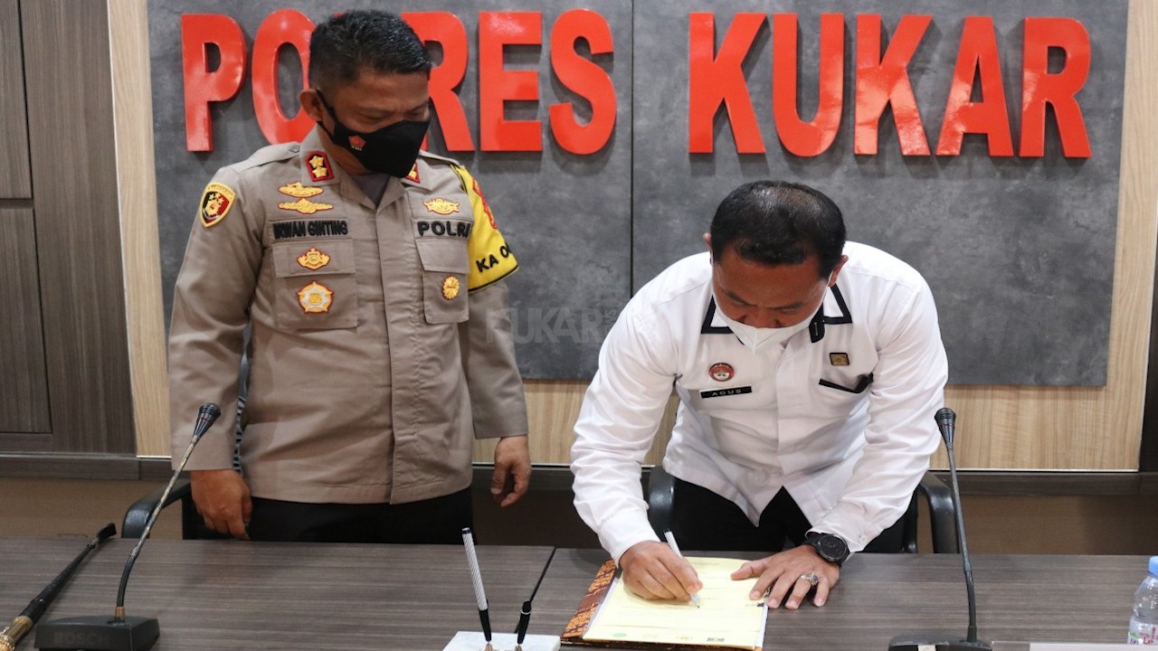 Lapas Tenggarong Lakukan Mou Dengan Polres Kukar, Cegah Overstaying