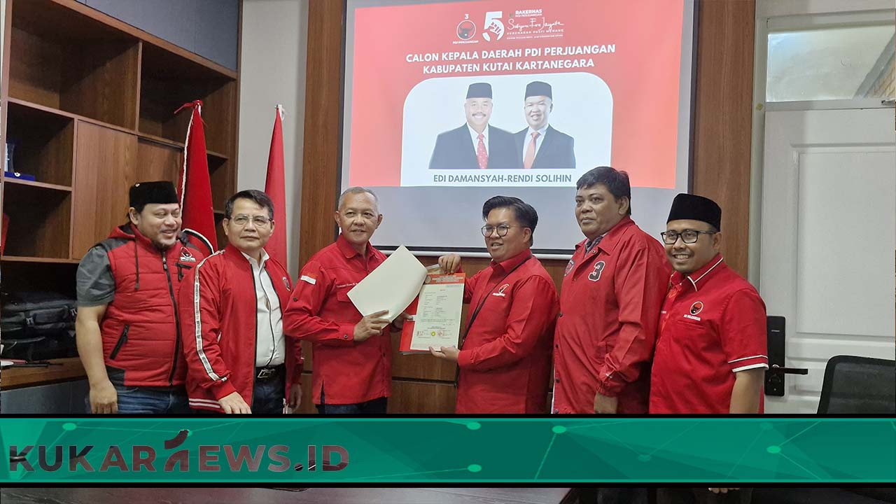 Edi-Rendi Resmi Kembali Maju di Pilkada Kukar 2024, Kantongi Rekomendasi PDI Perjuangan