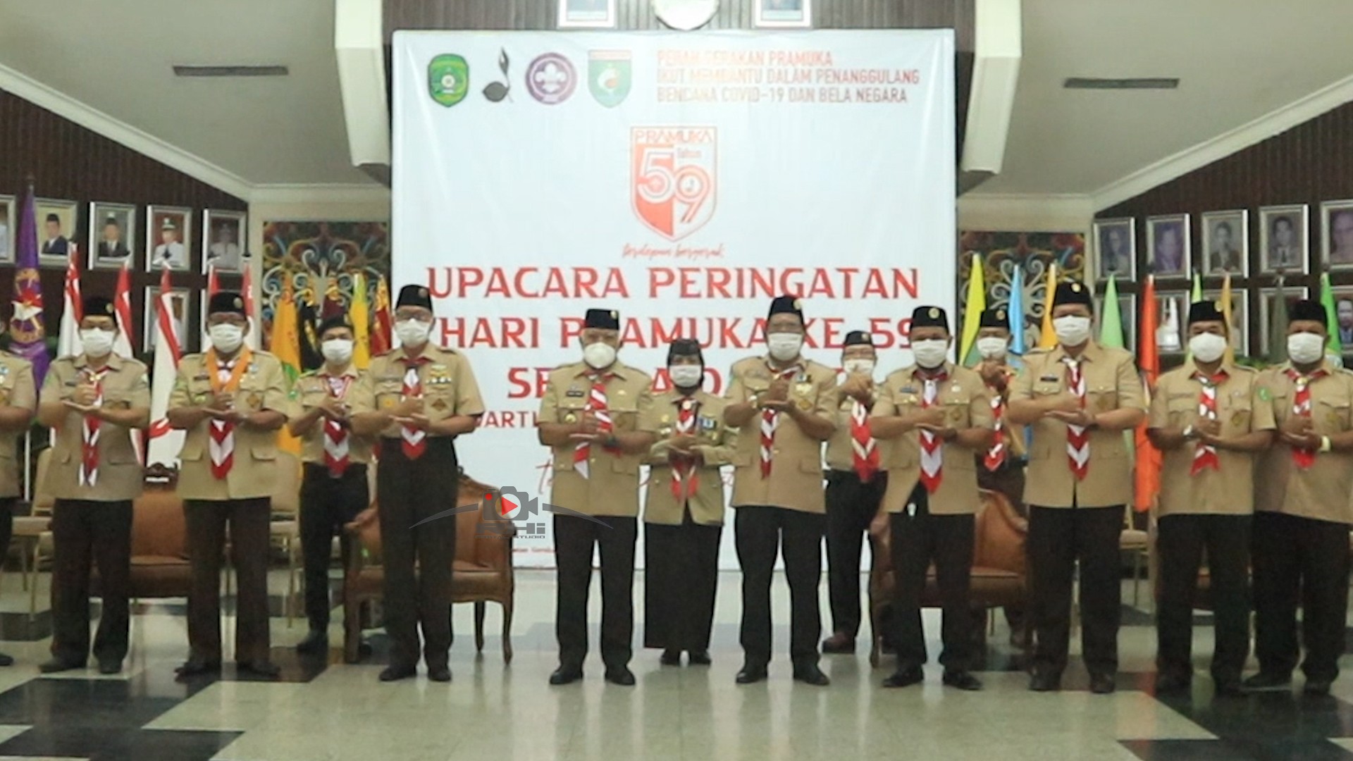 Pemkab Kukar Gelar Upacara Hut Pramuka  Ke-59 Secara Virtual