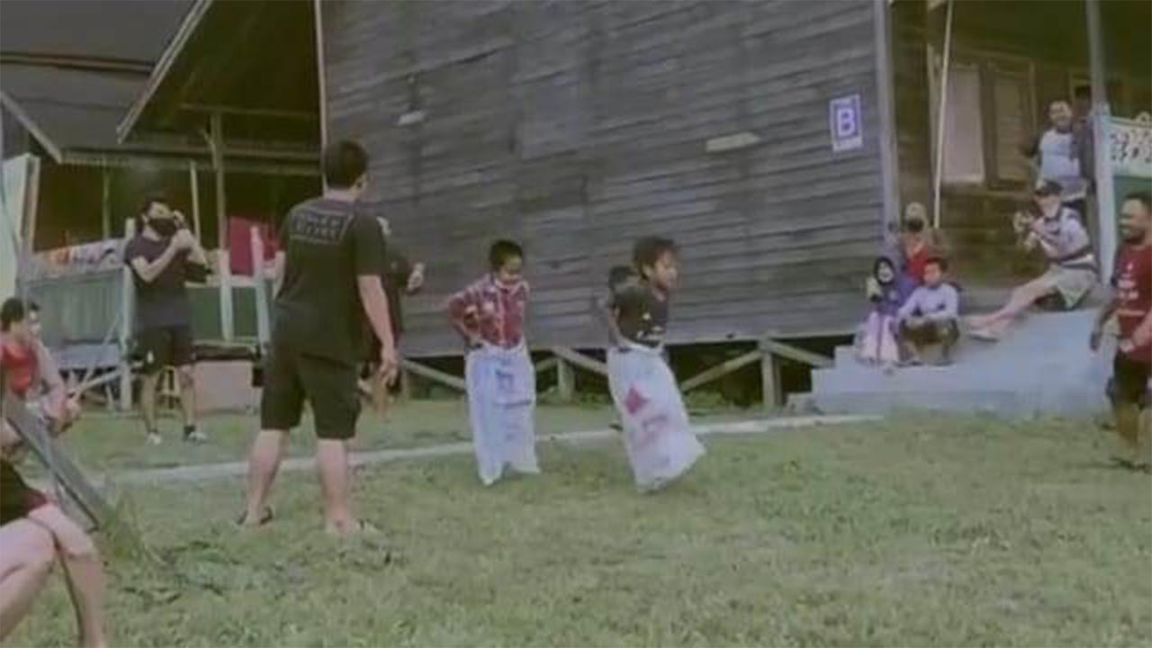 Pasien di RSDC Wisma Atlet Kukar Gelar Lomba 17an Secara Sederhana