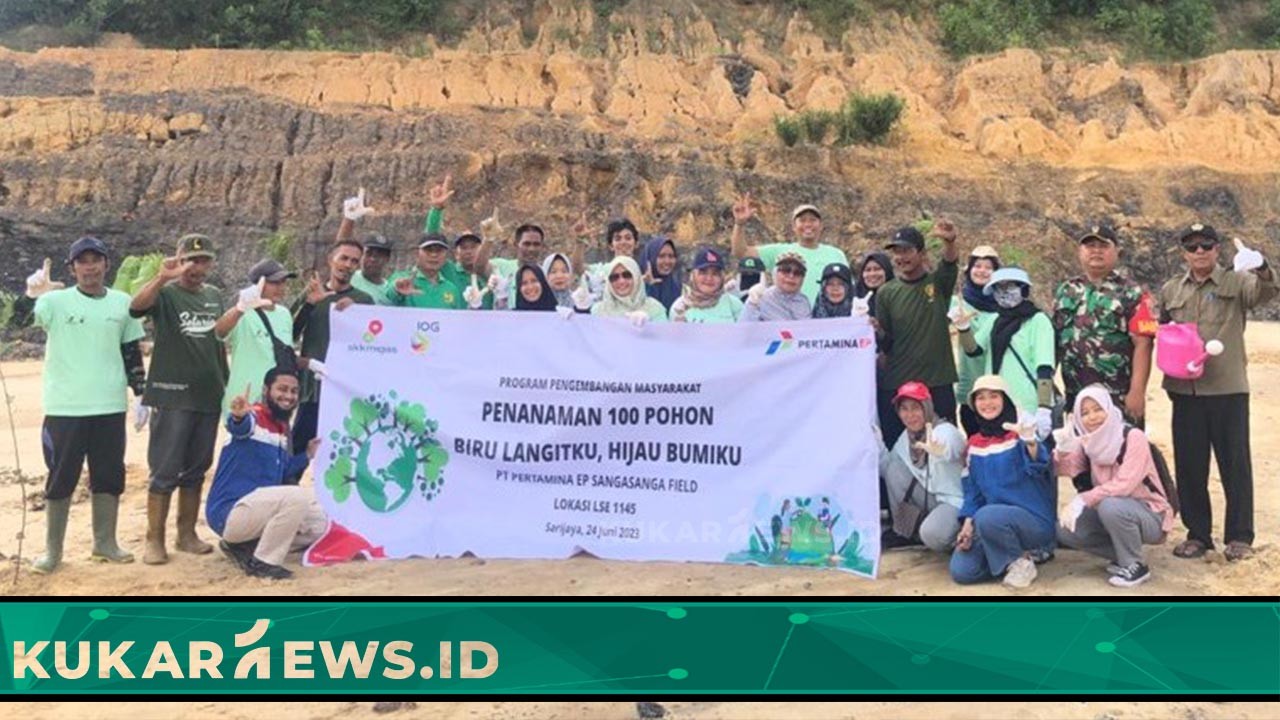 Pertamina EP Sangasanga Tanam Pohon di Sekitar Wilayah Operasi di Kukar 