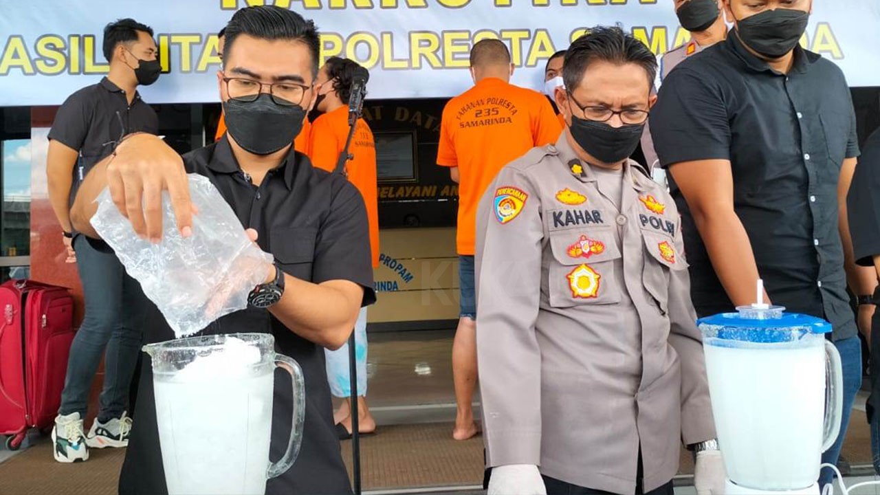 Polresta Samarinda Musnahkan Lebih 16 Kg Sabu dan Ekstasi