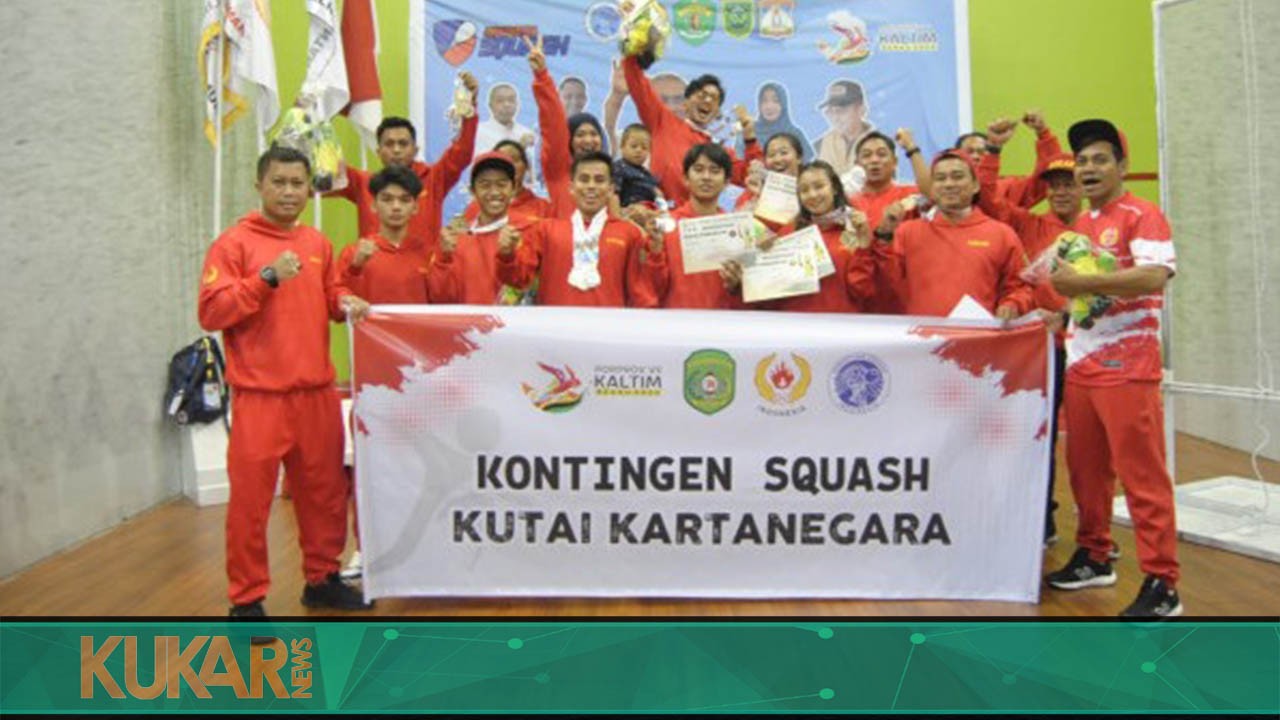 Squash Kukar Rebut Juara Umum di Porprov VII 2022 Berau