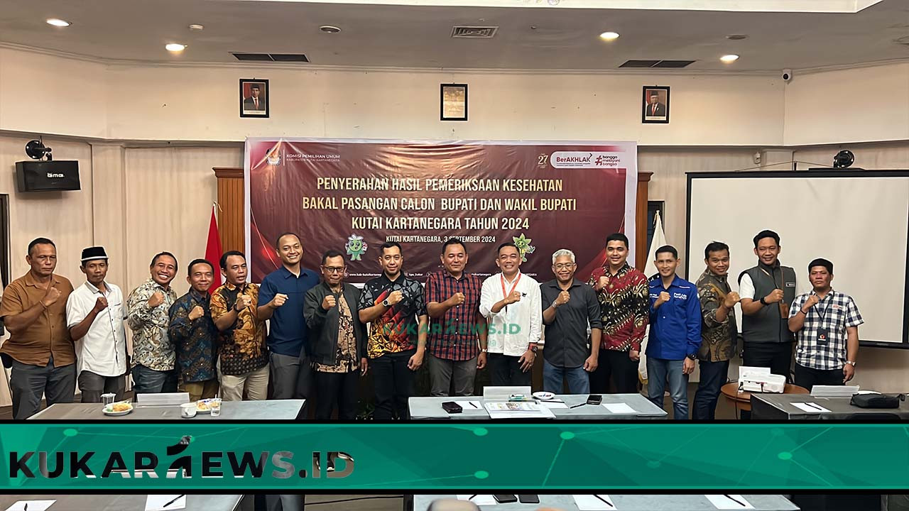 KPU Kukar Umumkan 3 Bapaslon Lolos Tes Kesehatan Pilkada 2024