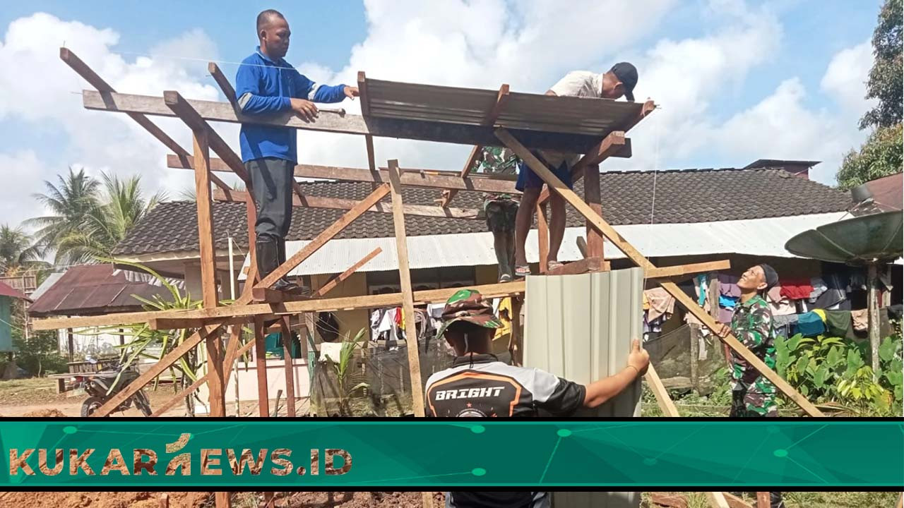 Satgas TMMD Kerjakan Pembangunan MCK Dusun Rapak Rejo