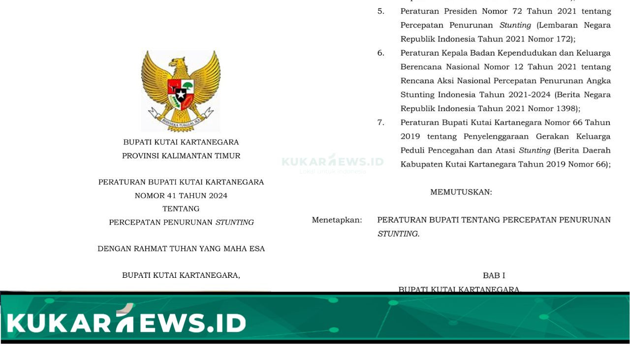 Perbup Nomor 41 Tahun 2024: Landasan Hukum Percepatan Penurunan Stunting