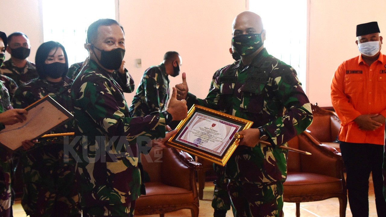 Lakukan Inovasi Pencegahan COVID-19,  Kodim 0906/Tenggarong Terima Piagam Penghargaan